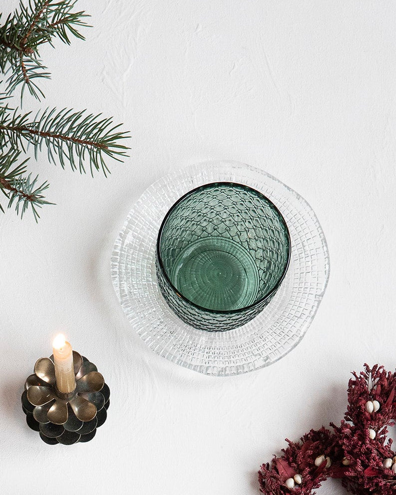 Set 6 vasos Textures Mix Olive Green