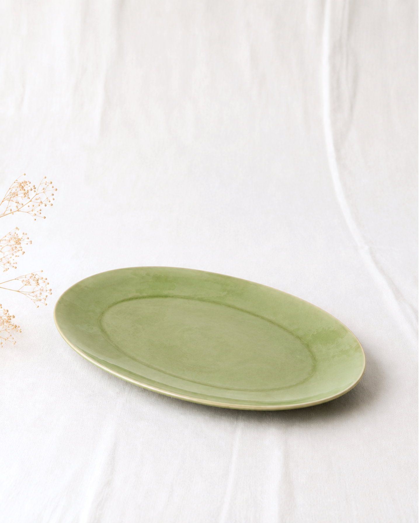 Oval Tray Riviera Green