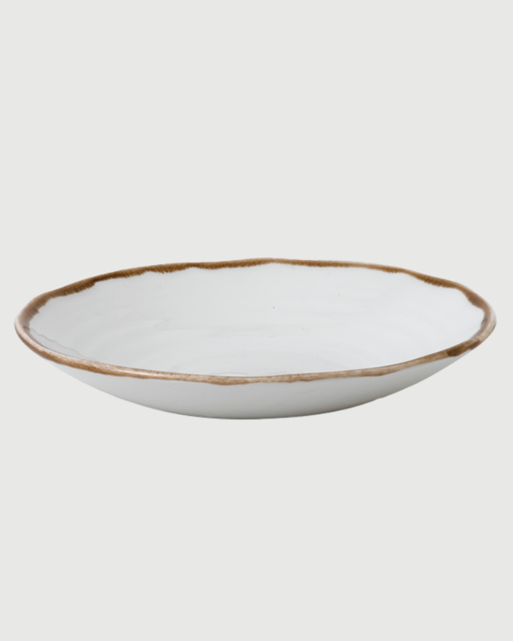 Tiefer Teller 25 cm Organic Natural Brown