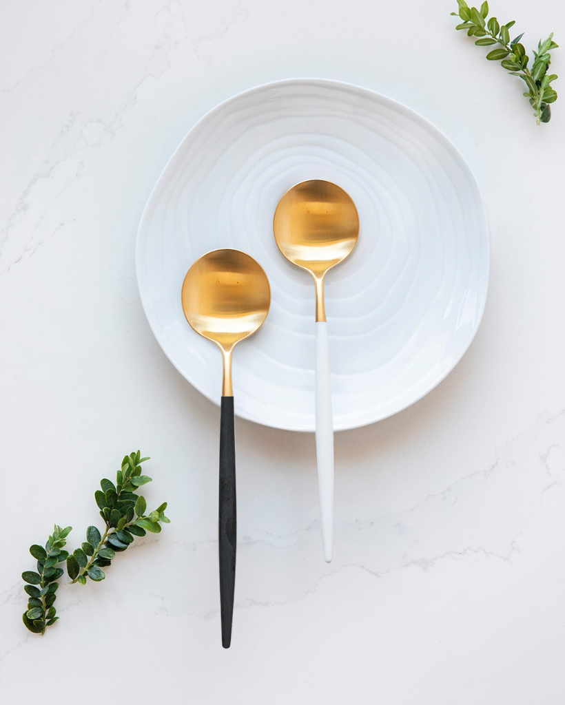 Besteck 4 Stück Cutipol Goa Black Gold