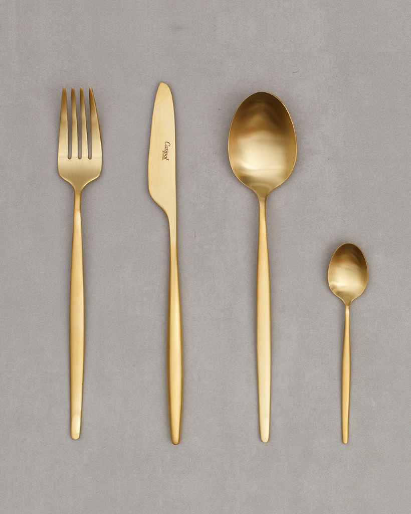 Cutipol Solo Gold Matt Cutlery set - 4 piece