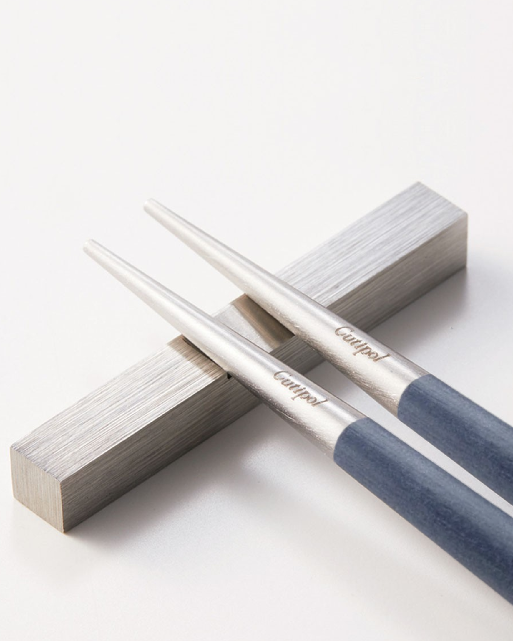 Goa Blue Chopsticks Set 2 pz + support