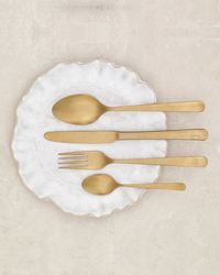 Tribeca Gold Vintage 4-Piece Cutlery Set
