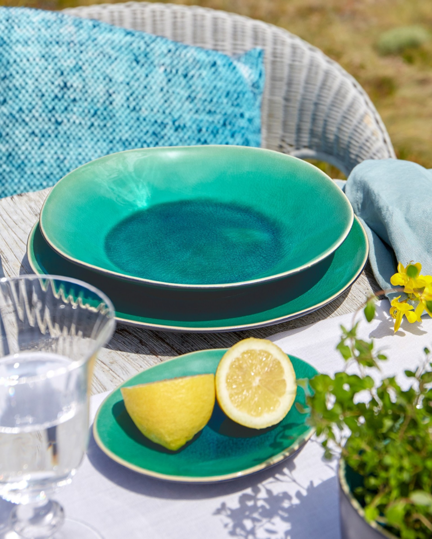 Plato llano Riviera Blue