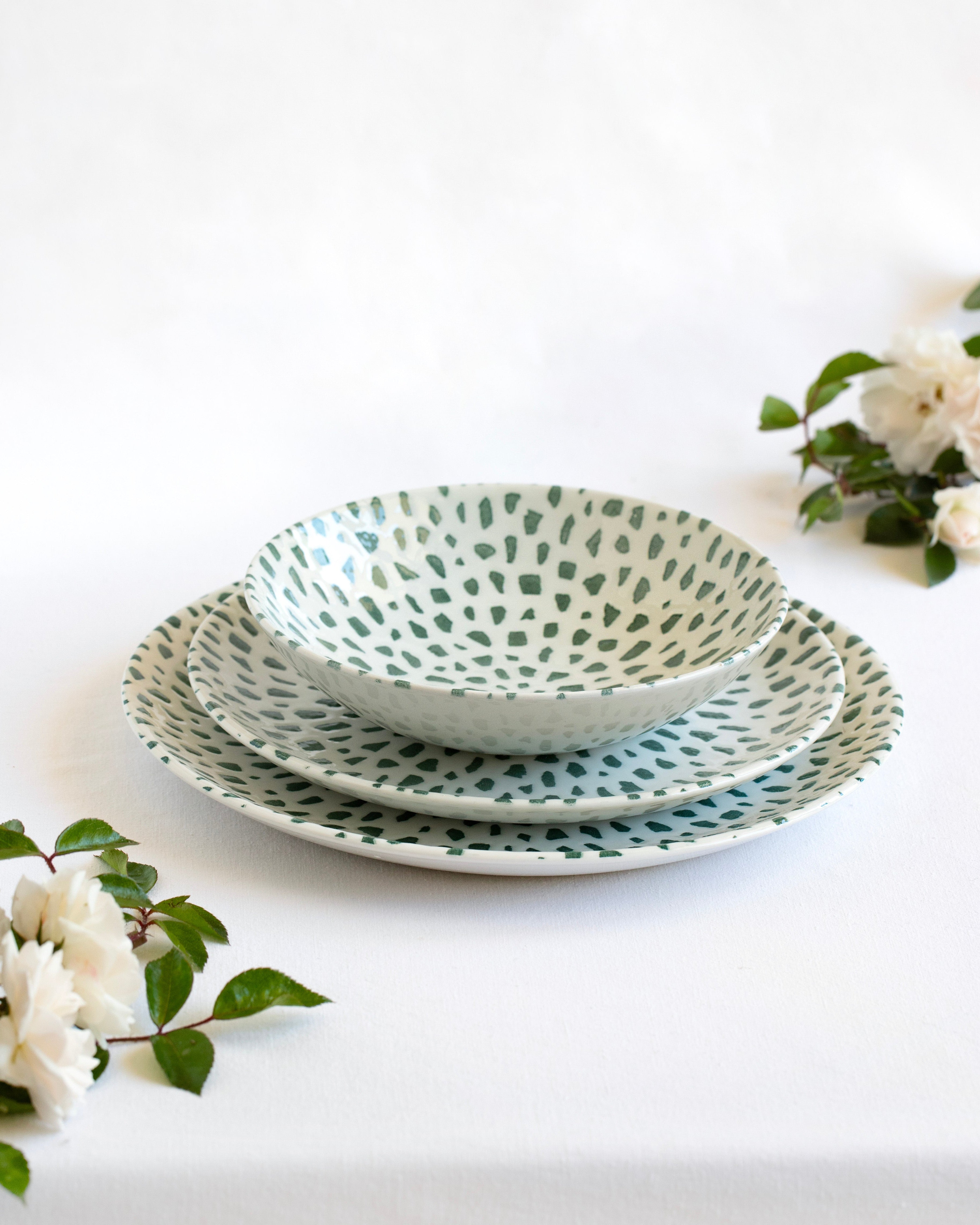 Plato llano Mosaic Green Forest 26 cm