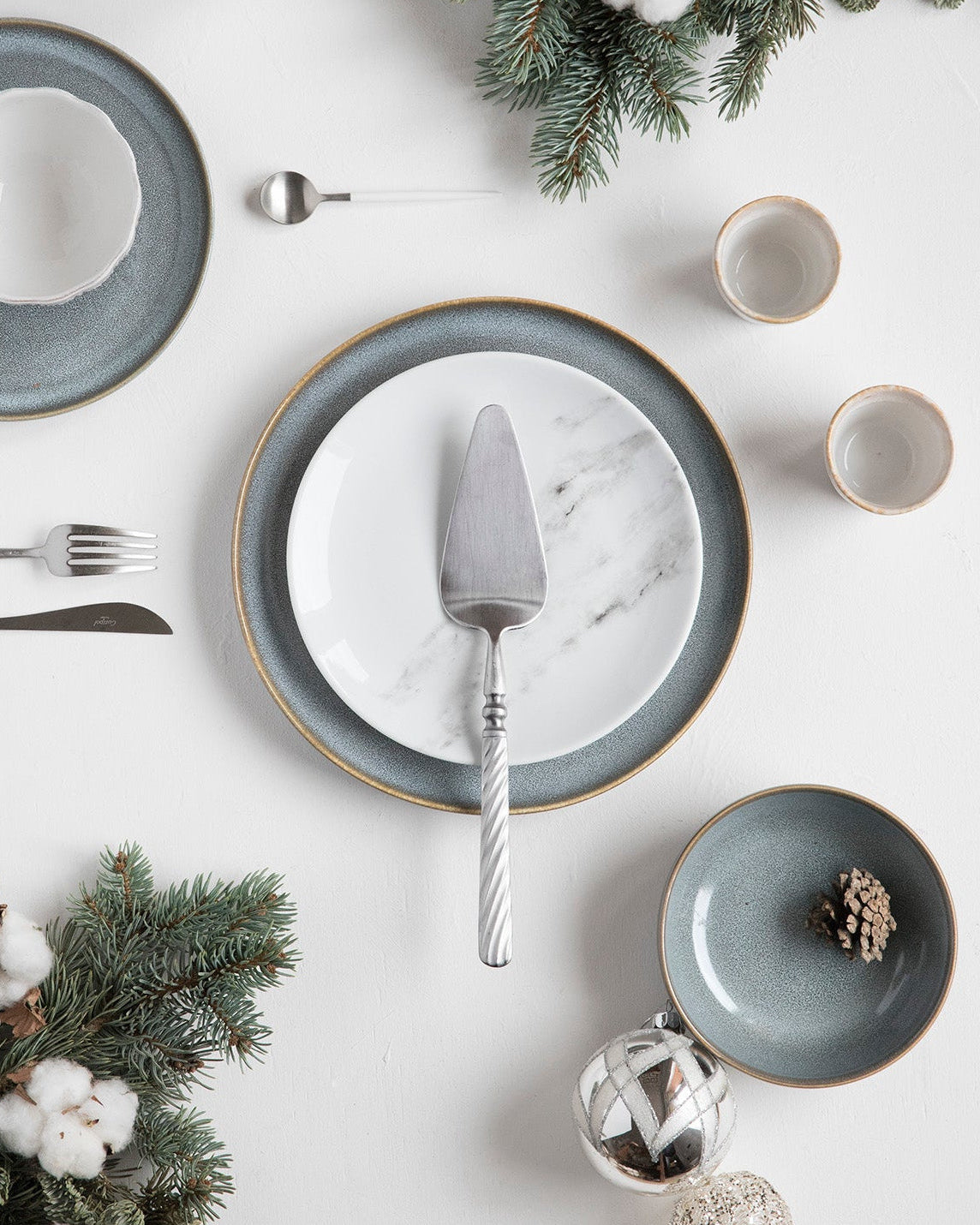 Plato de postre Marble