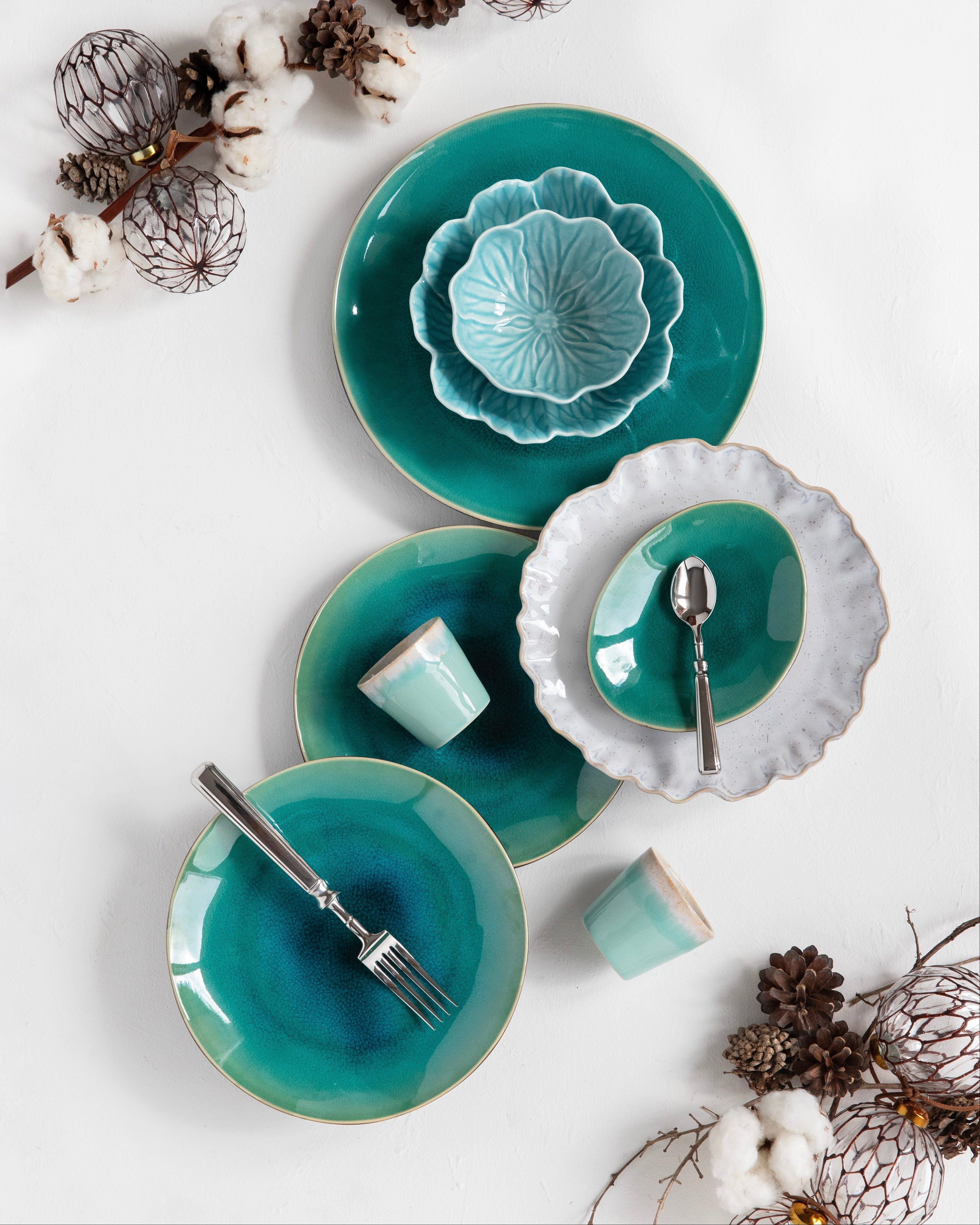 Riviera Blue 12-piece Dinner Set