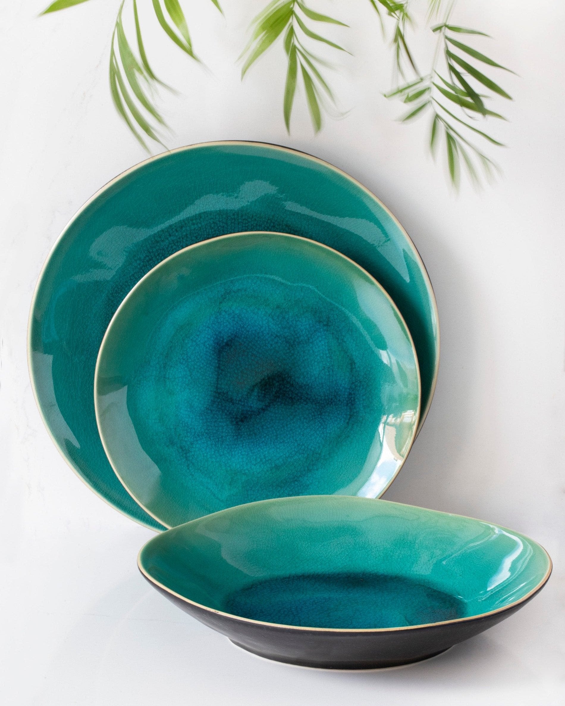 Plato hondo Riviera Blue