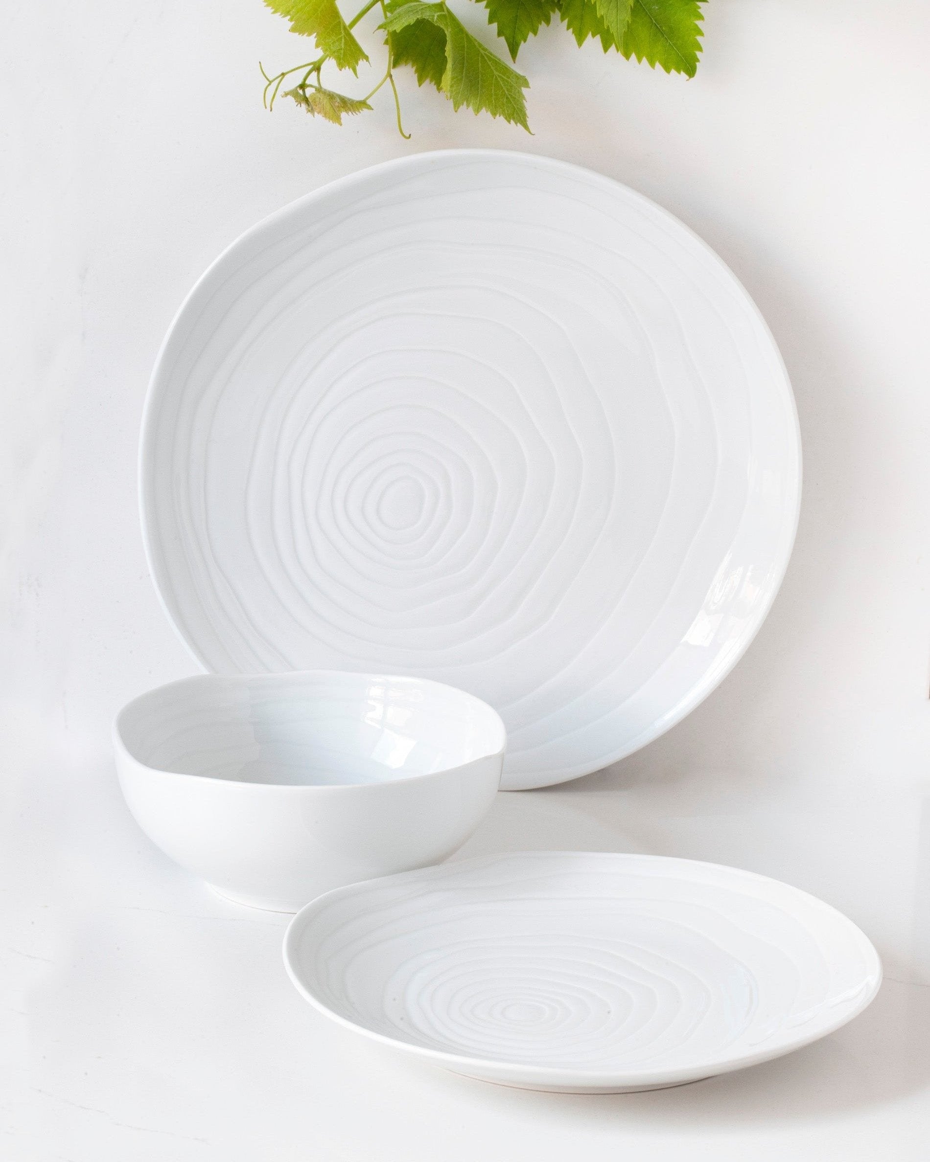 Teak 12-teiliges Geschirrset