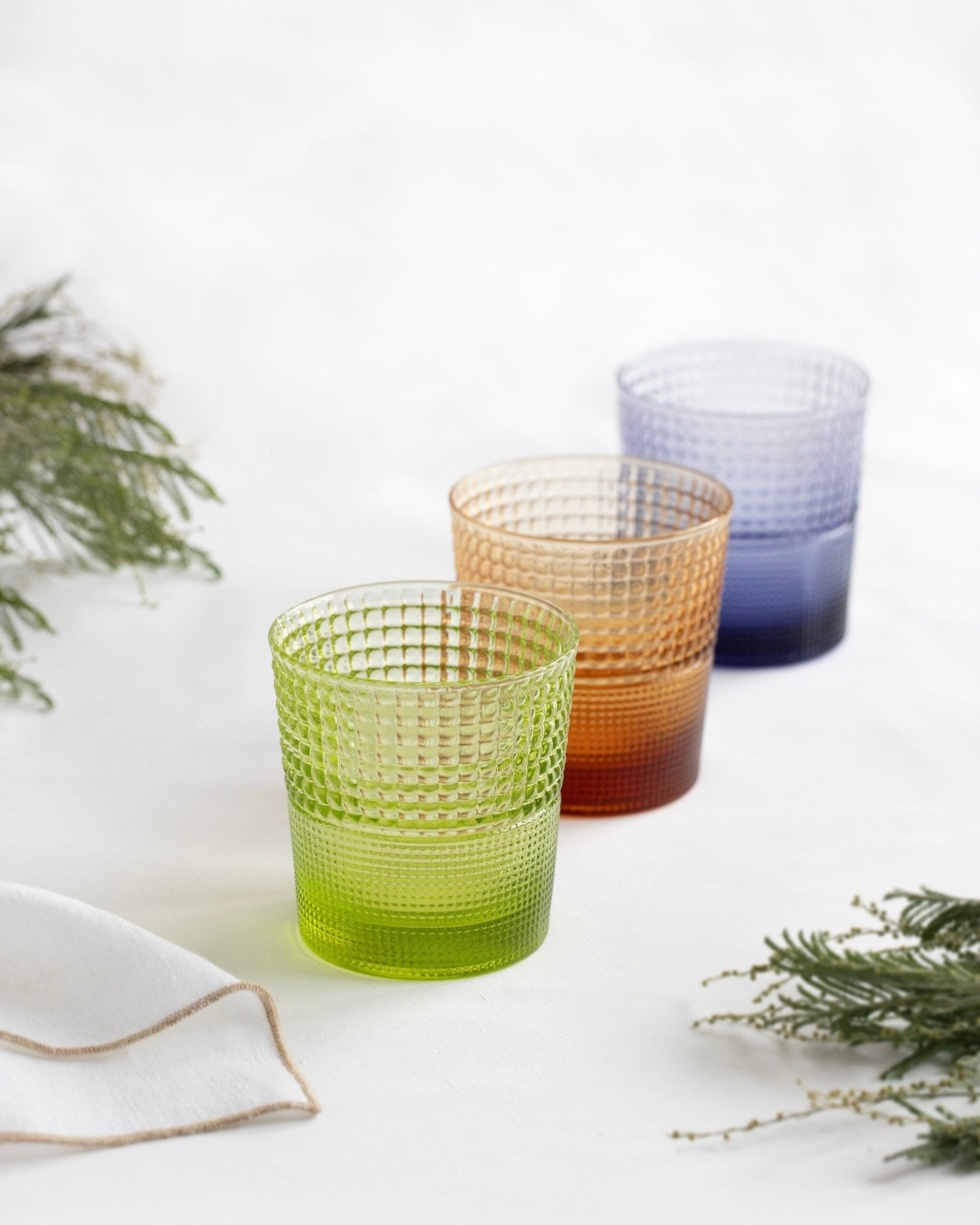 Set mit 6 Pikes Acid Green Gläsern