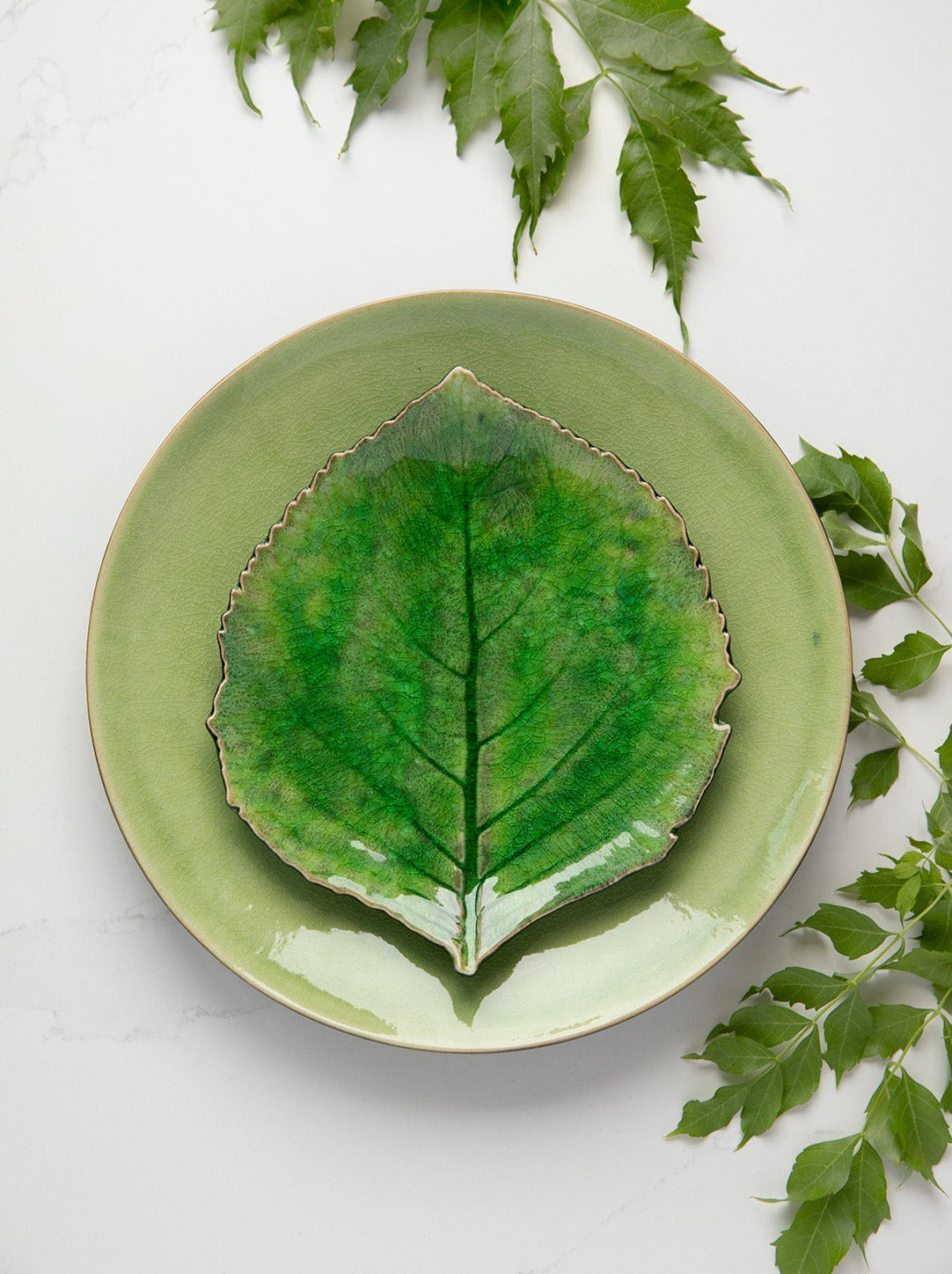 Dessert Plate Riviera Leaf