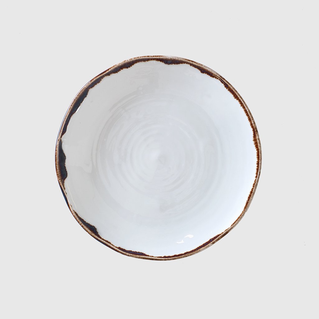 Plato llano Natural Brown