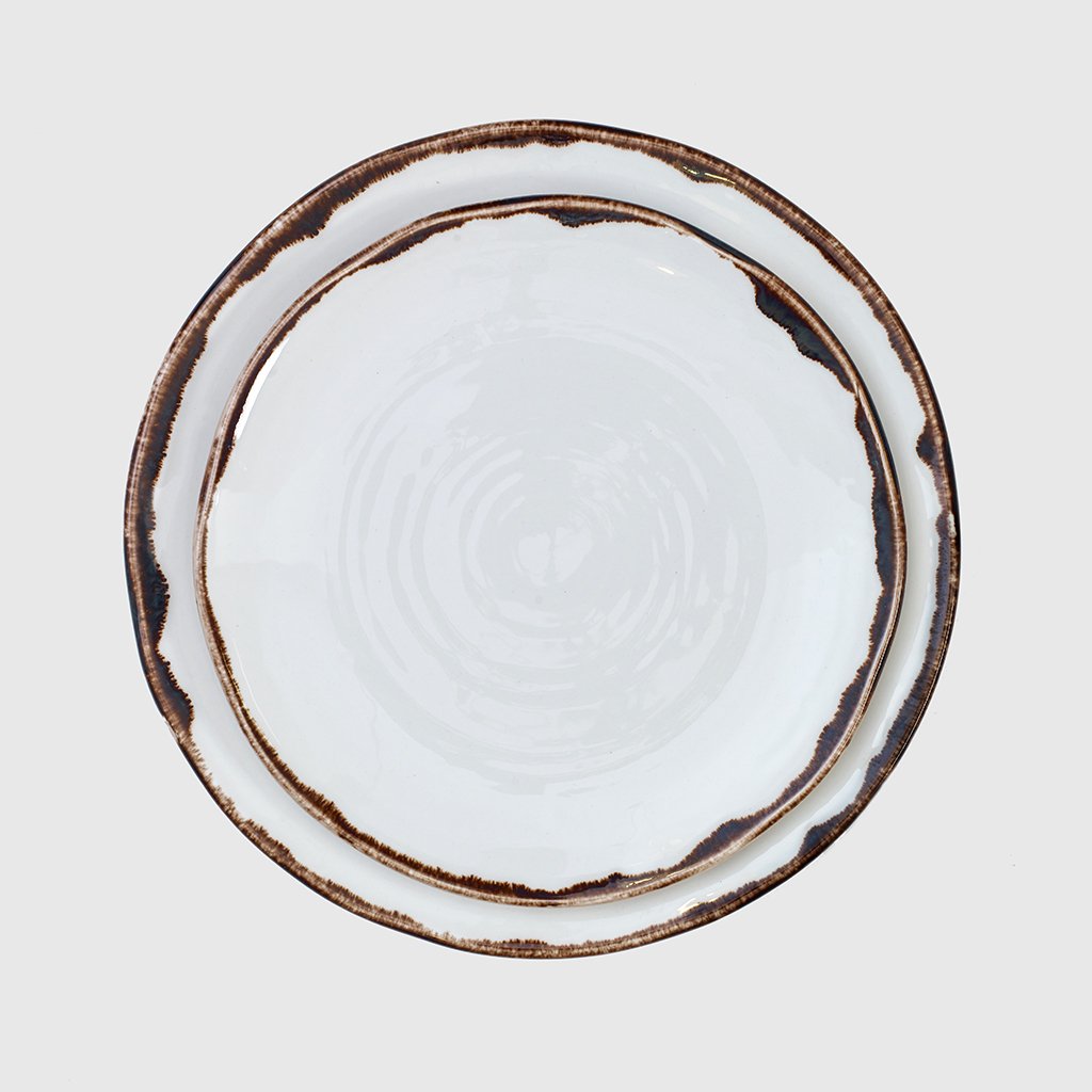 Plato llano Natural Brown