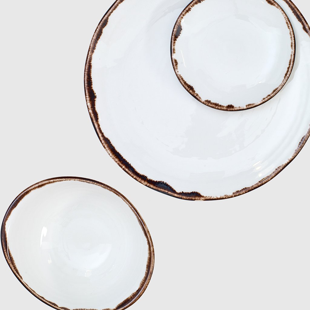 Plato llano Natural Brown