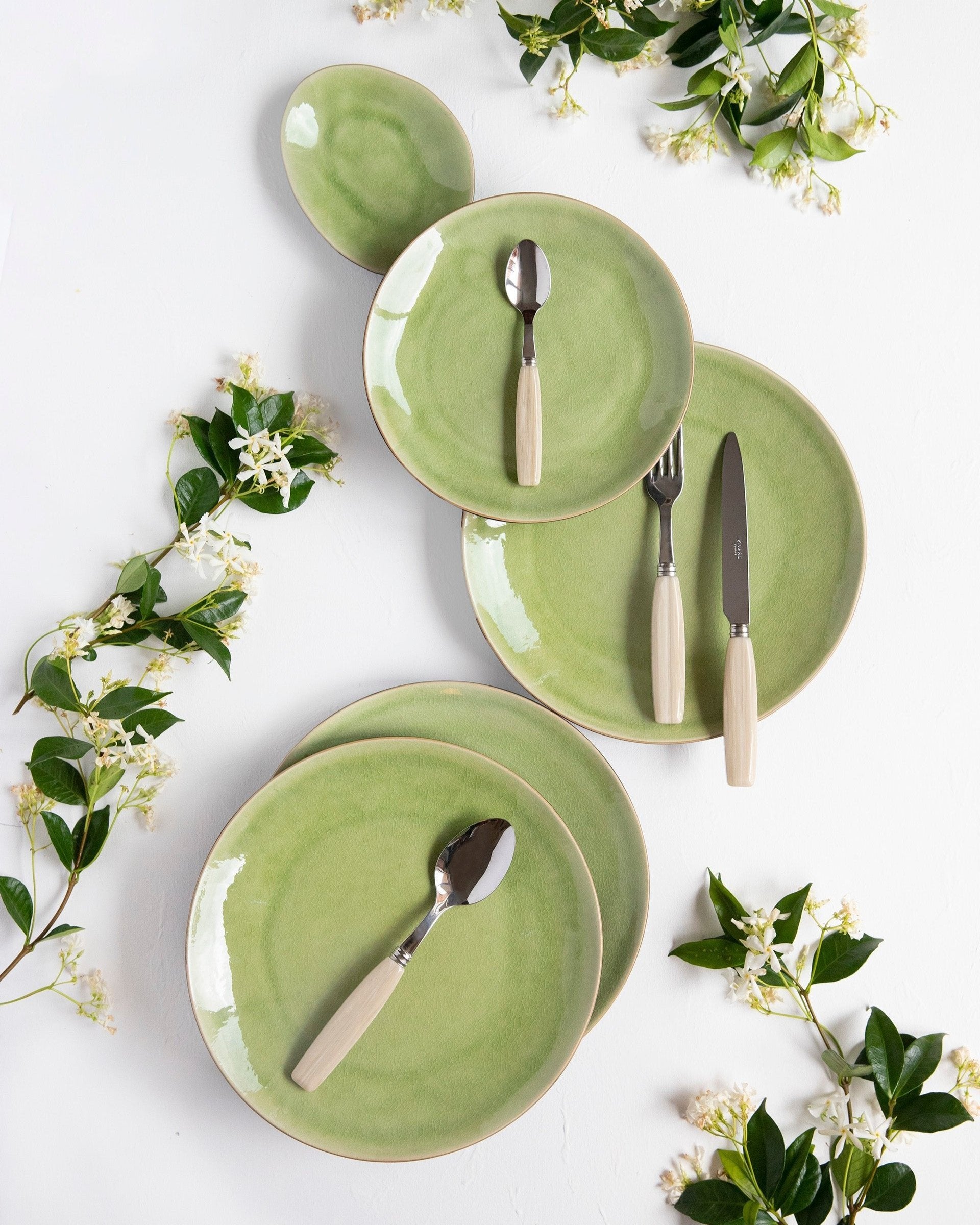 Riviera Green 12-piece Dinner Set