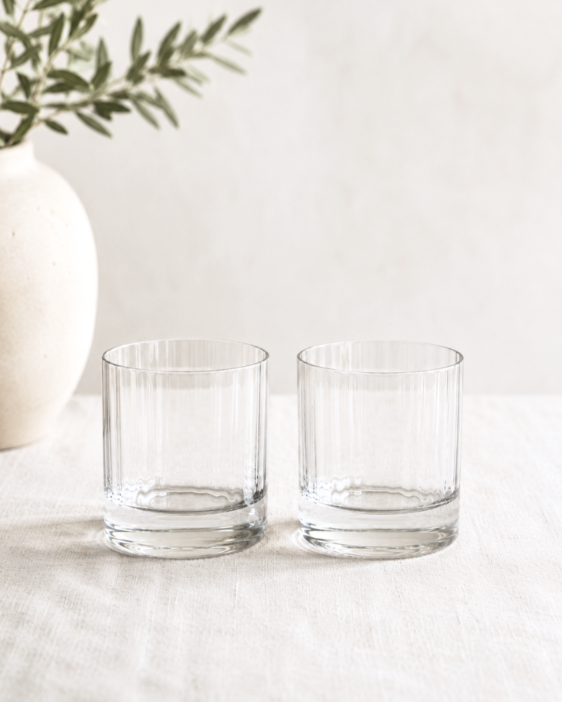 H2O Reeded Gläser 2er-Set