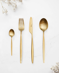 Cutipol Solo Gold Matt Cutlery Set - 24 piece 