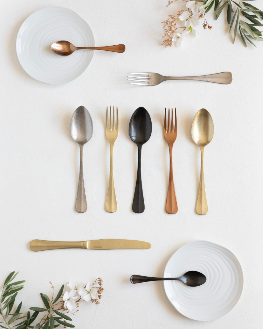 Baguette Vintage Copper Besteckset 4-teilig