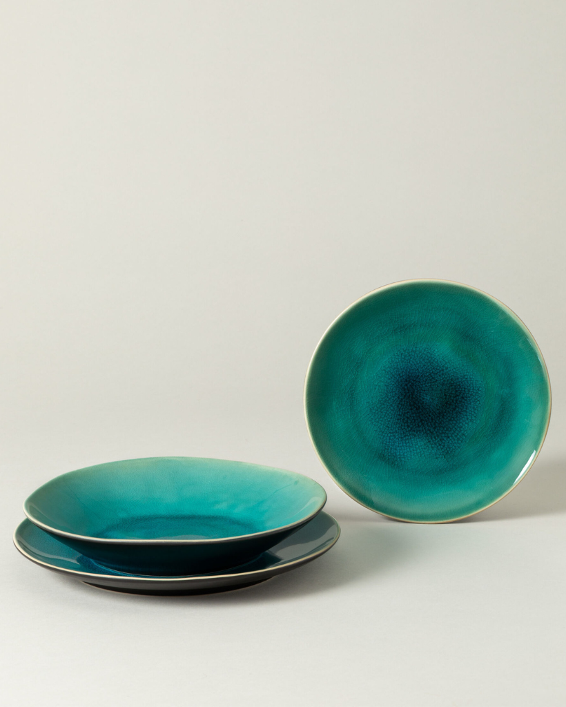 Riviera Blue 12-teiliges Geschirrset