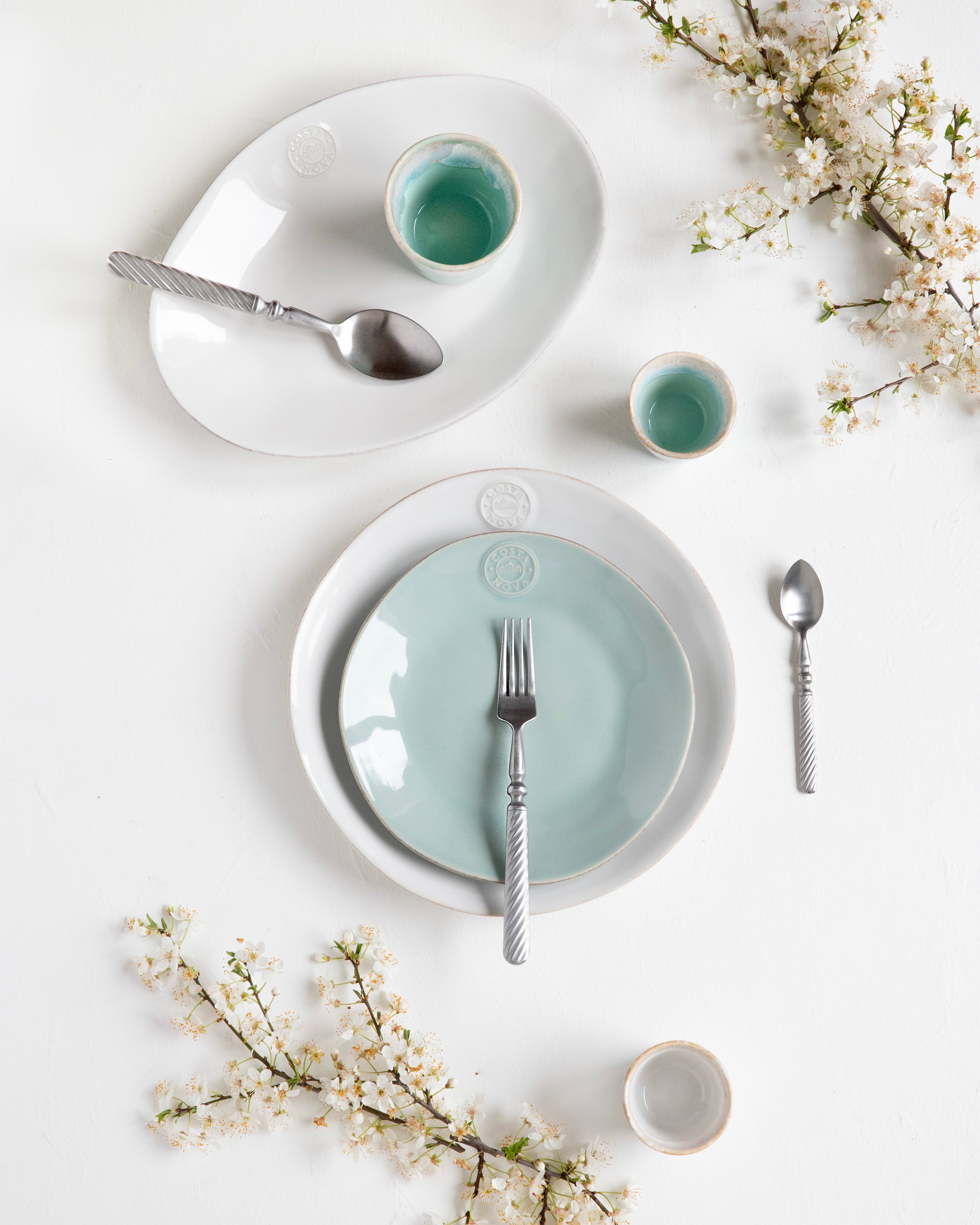 Fuente ovalada llana Nova White