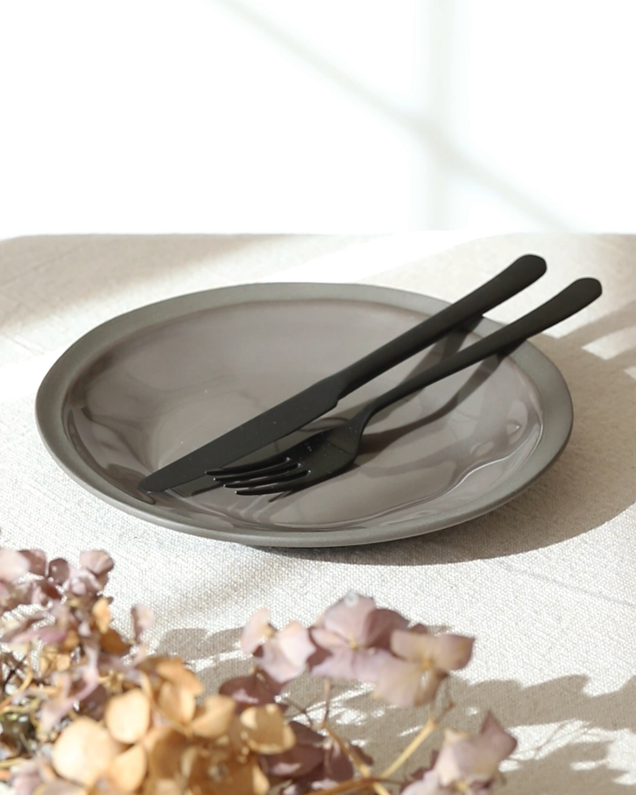 Tribeca Black Matte Besteck – 4 Stück