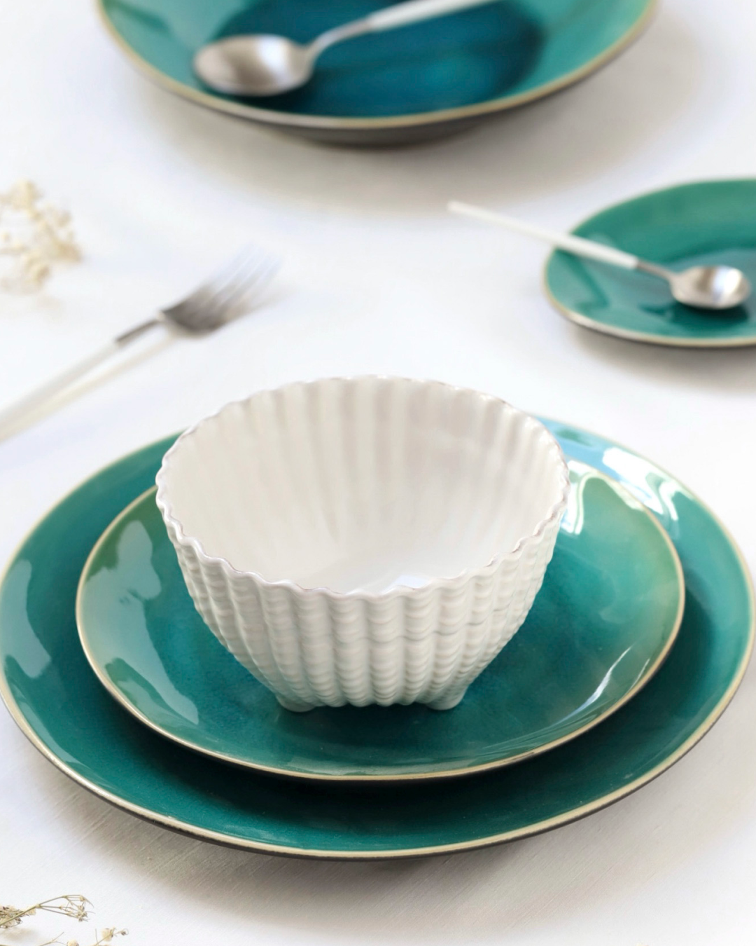 Plato llano Riviera Blue