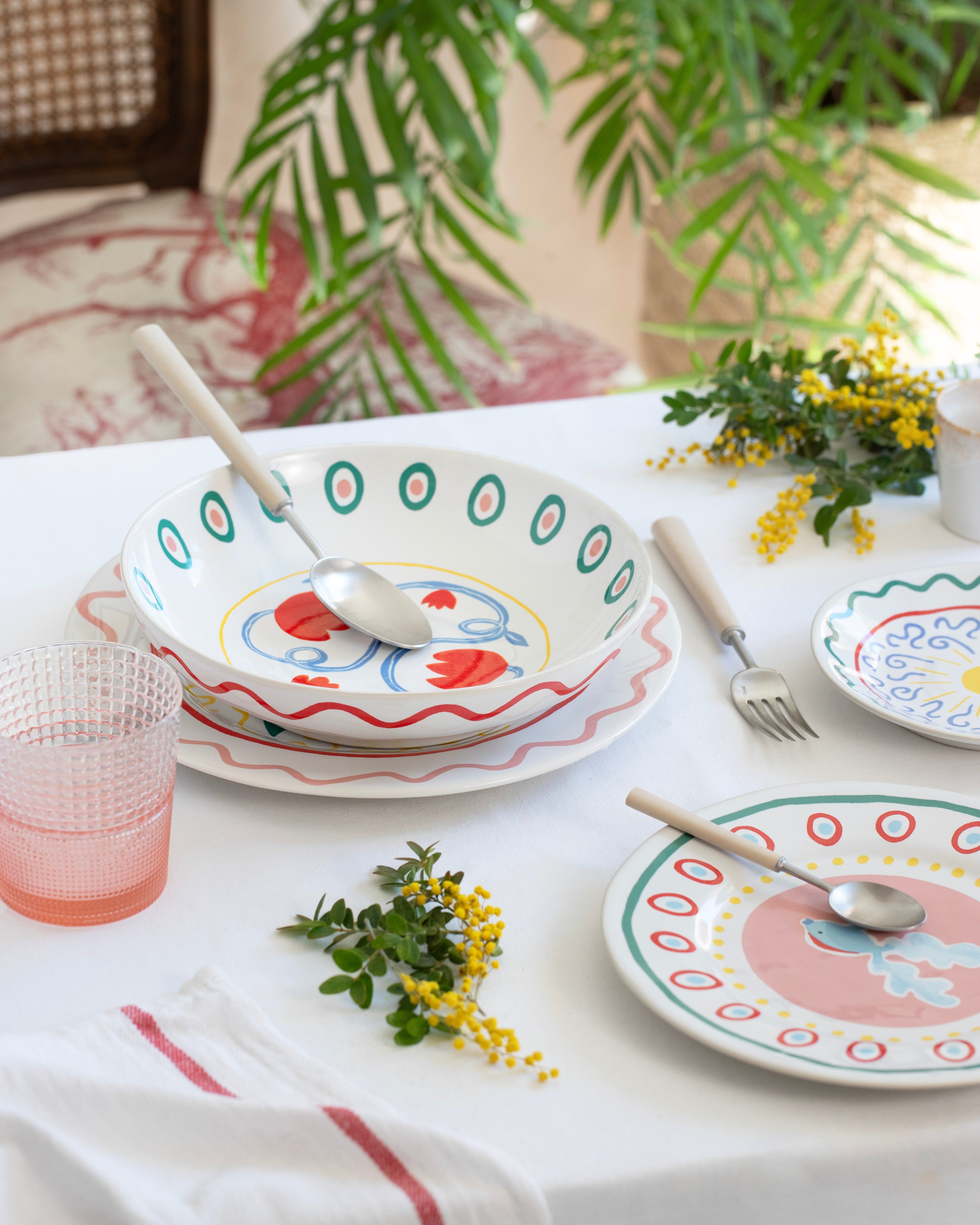 Tiefe Teller Tulip Summer Bliss