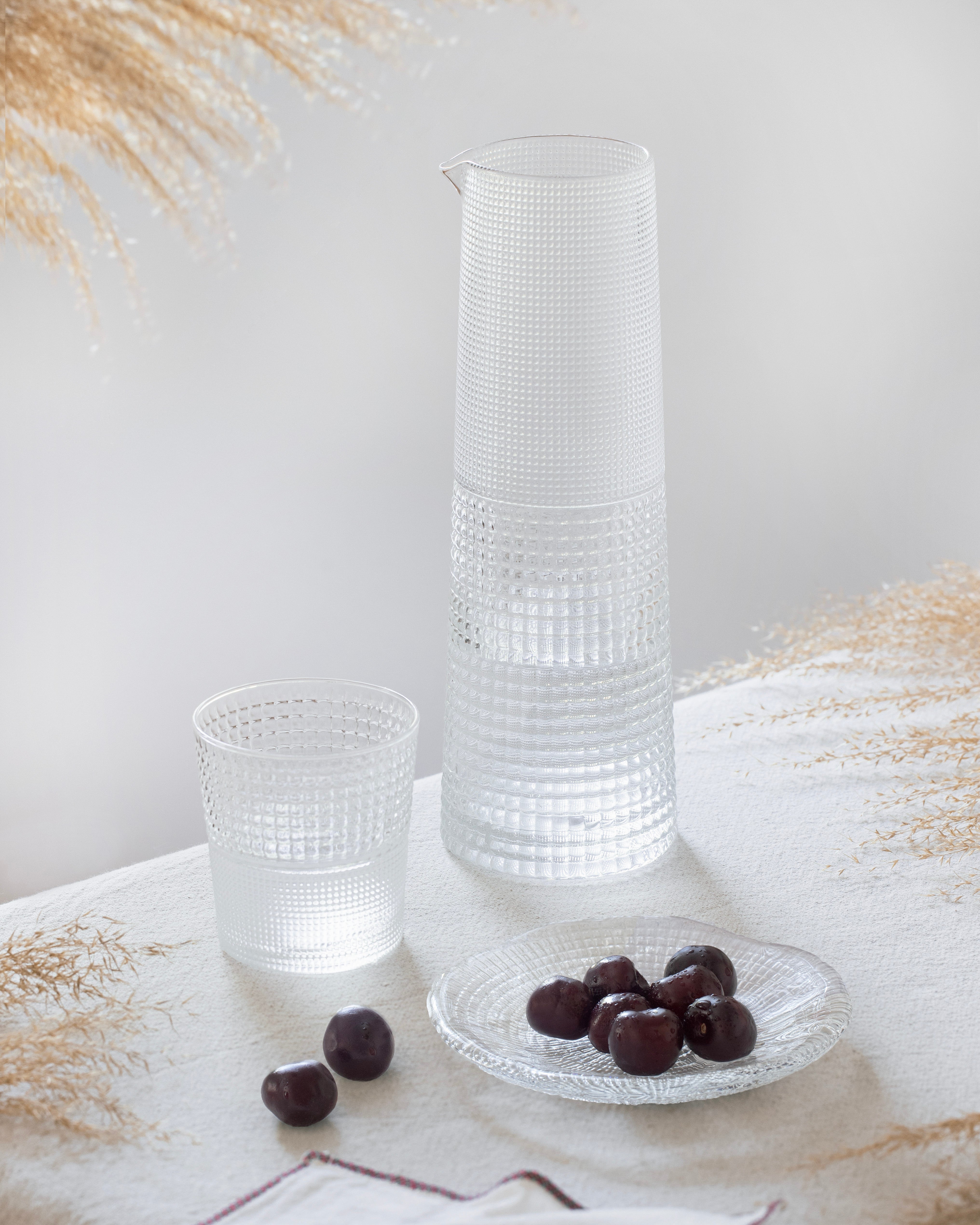 Set 6 glasses + jug Pikes Clear