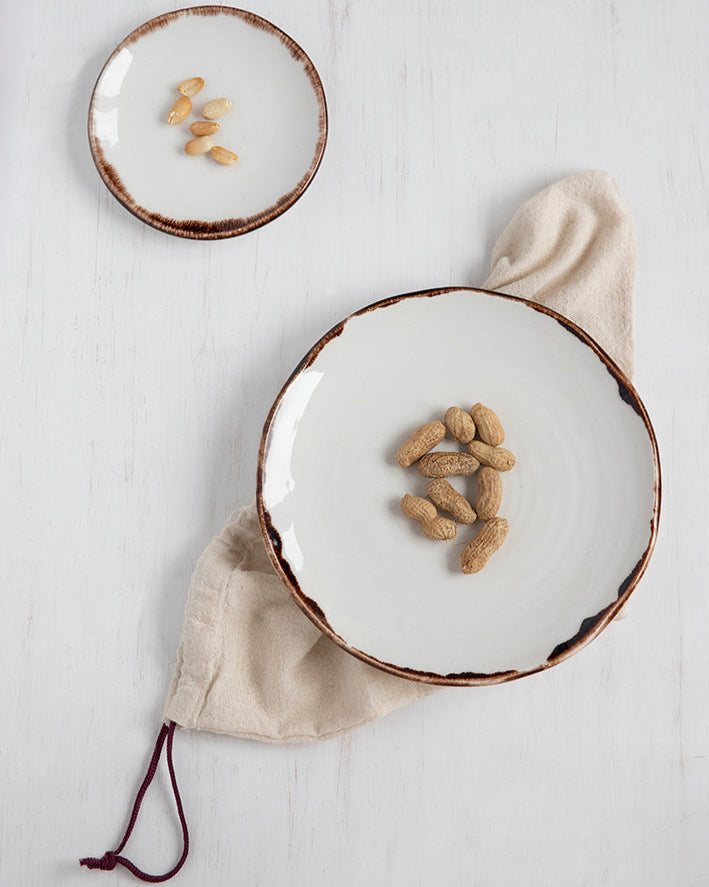 Bread Plate Organic Natural Brown