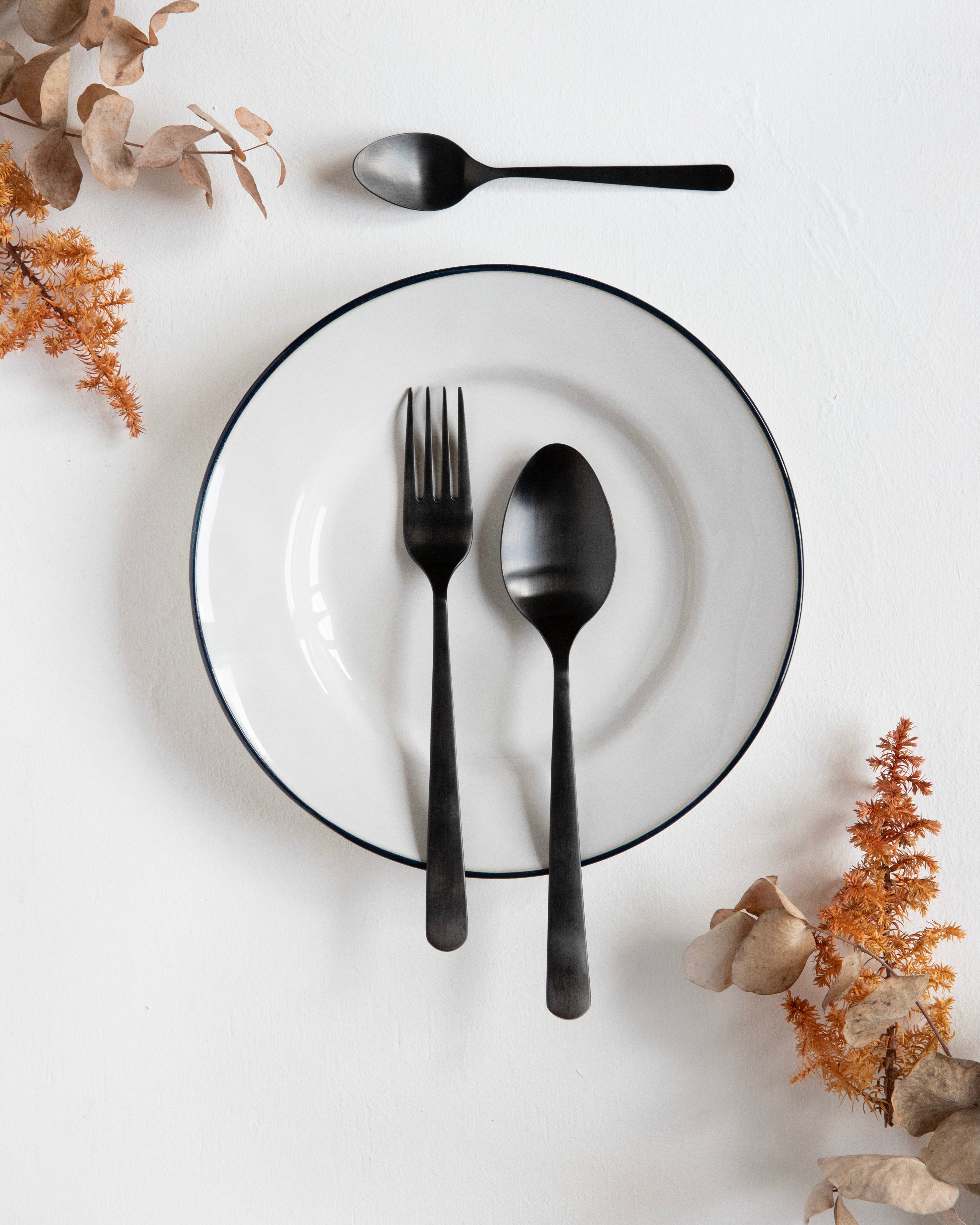 Tribeca Black Matt Cutlery Set - 24 Piece 