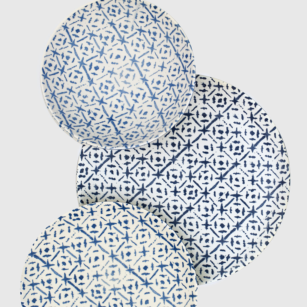 Dessert Plate Indigo Tile 