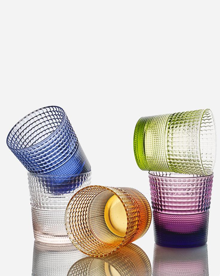 Set of 6 glasses + Jug Pikes Colours 